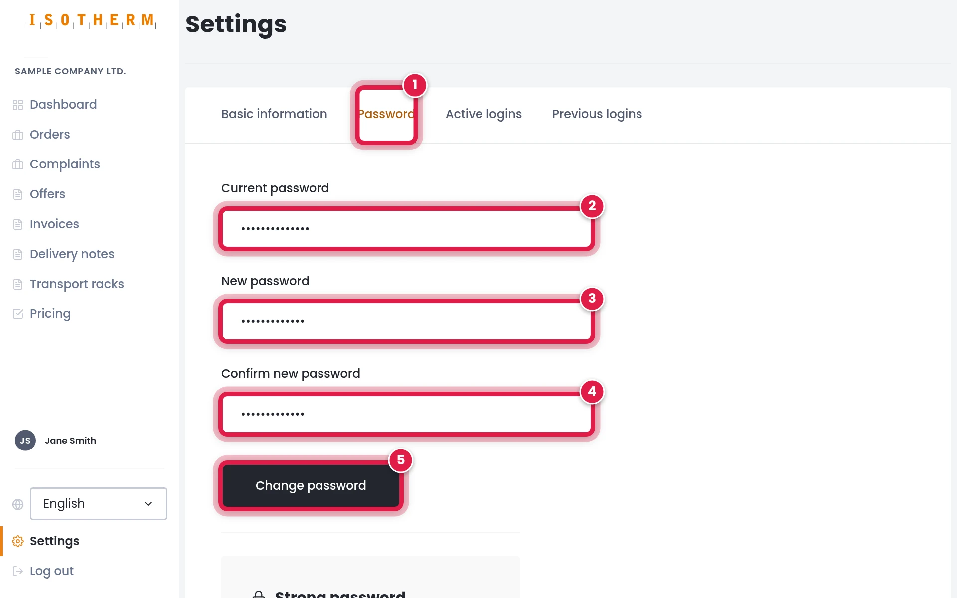 Change your password